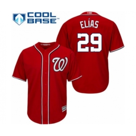 Youth Washington Nationals #29 Roenis Elias Authentic Red Alternate 1 Cool Base Baseball Player Jersey Youth Washington Nationals #29 Roenis Elias Authentic Red Alternate 1 Cool Base Baseball Player Jersey