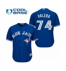 Youth Toronto Blue Jays #74 Breyvic Valera Authentic Blue Alternate Baseball Player Jersey