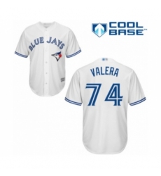 Youth Toronto Blue Jays #74 Breyvic Valera Authentic White Home Baseball Player Jersey