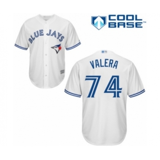 Youth Toronto Blue Jays #74 Breyvic Valera Authentic White Home Baseball Player Jersey Youth Toronto Blue Jays #74 Breyvic Valera Authentic White Home Baseball Player Jersey