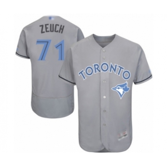 Men's Toronto Blue Jays #71 T.J. Zeuch Authentic Gray 2016 Father's Day Fashion Flex Base Baseball Player Jersey Men's Toronto Blue Jays #71 T.J. Zeuch Authentic Gray 2016 Father's Day Fashion Flex Base Baseball Player Jersey