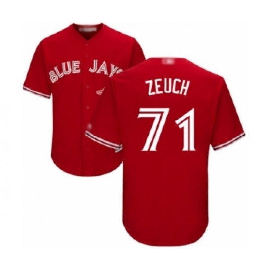 Youth Toronto Blue Jays #71 T.J. Zeuch Authentic Scarlet Alternate Baseball Player Jersey Youth Toronto Blue Jays #71 T.J. Zeuch Authentic Scarlet Alternate Baseball Player Jersey