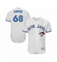 Men's Toronto Blue Jays #68 Jordan Romano White Home Flex Base Authentic Collection Baseball Player Jersey Men's Toronto Blue Jays #68 Jordan Romano White Home Flex Base Authentic Collection Baseball Player Jersey