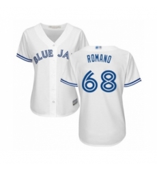 Women's Toronto Blue Jays #68 Jordan Romano Authentic White Home Baseball Player Jersey Women's Toronto Blue Jays #68 Jordan Romano Authentic White Home Baseball Player Jersey