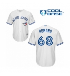 Youth Toronto Blue Jays #68 Jordan Romano Authentic White Home Baseball Player Jersey Youth Toronto Blue Jays #68 Jordan Romano Authentic White Home Baseball Player Jersey