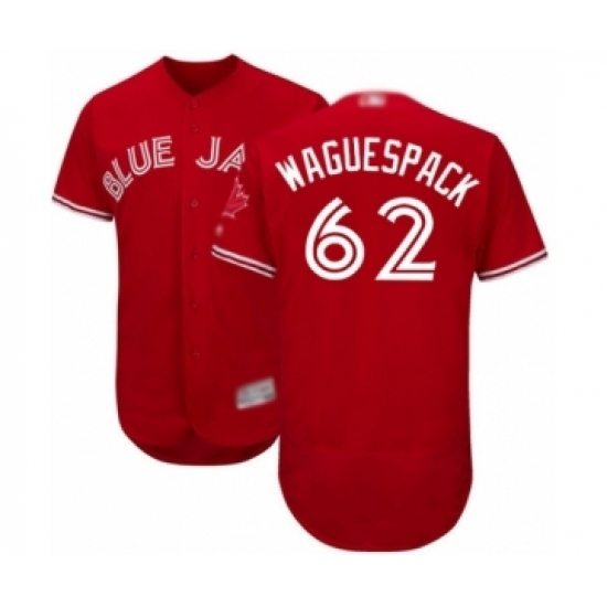 Men's Toronto Blue Jays #62 Jacob Waguespack Scarlet Alternate Flex Base Authentic Collection Alternate Baseball Player Jersey Men's Toronto Blue Jays #62 Jacob Waguespack Scarlet Alternate Flex Base Authentic Collection Alternate Baseball Player Jersey
