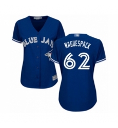 Women's Toronto Blue Jays #62 Jacob Waguespack Authentic Blue Alternate Baseball Player Jersey Women's Toronto Blue Jays #62 Jacob Waguespack Authentic Blue Alternate Baseball Player Jersey