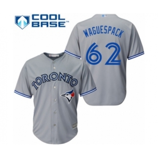 Youth Toronto Blue Jays #62 Jacob Waguespack Authentic Grey Road Baseball Player Jersey Youth Toronto Blue Jays #62 Jacob Waguespack Authentic Grey Road Baseball Player Jersey