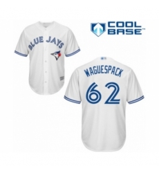 Youth Toronto Blue Jays #62 Jacob Waguespack Authentic White Home Baseball Player Jersey Youth Toronto Blue Jays #62 Jacob Waguespack Authentic White Home Baseball Player Jersey
