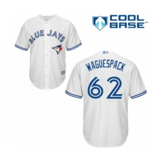 Youth Toronto Blue Jays #62 Jacob Waguespack Authentic White Home Baseball Player Jersey Youth Toronto Blue Jays #62 Jacob Waguespack Authentic White Home Baseball Player Jersey