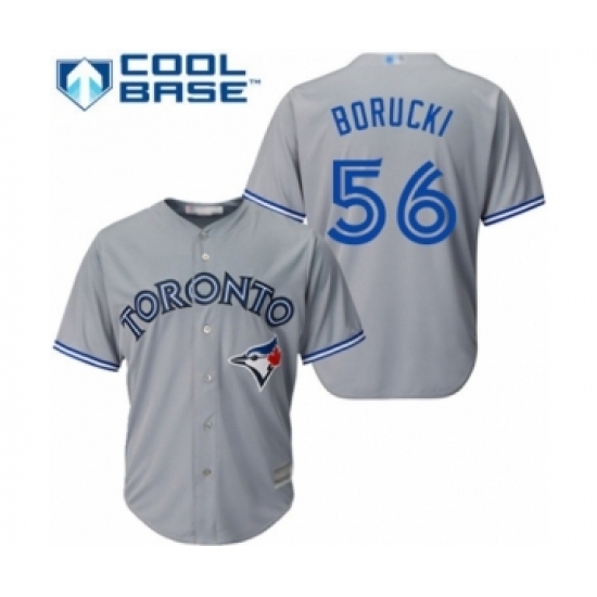 Youth Toronto Blue Jays #56 Ryan Borucki Authentic Grey Road Baseball Player Jersey Youth Toronto Blue Jays #56 Ryan Borucki Authentic Grey Road Baseball Player Jersey