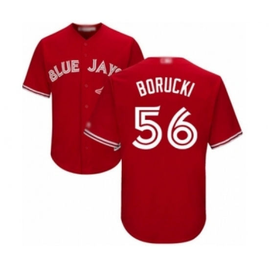 Youth Toronto Blue Jays #56 Ryan Borucki Authentic Scarlet Alternate Baseball Player Jersey Youth Toronto Blue Jays #56 Ryan Borucki Authentic Scarlet Alternate Baseball Player Jersey