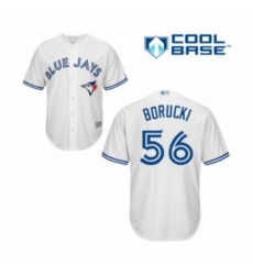 Youth Toronto Blue Jays #56 Ryan Borucki Authentic White Home Baseball Player Jersey Youth Toronto Blue Jays #56 Ryan Borucki Authentic White Home Baseball Player Jersey