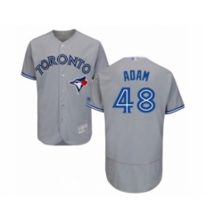 Men's Toronto Blue Jays #48 Jason Adam Grey Road Flex Base Authentic Collection Baseball Player Jersey