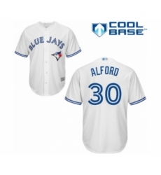 Youth Toronto Blue Jays #30 Anthony Alford Authentic White Home Baseball Player Jersey Youth Toronto Blue Jays #30 Anthony Alford Authentic White Home Baseball Player Jersey