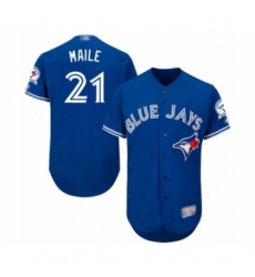 Men's Toronto Blue Jays #21 Luke Maile Blue Alternate Flex Base Authentic Collection Baseball Player Jersey Men's Toronto Blue Jays #21 Luke Maile Blue Alternate Flex Base Authentic Collection Baseball Player Jersey
