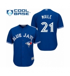 Youth Toronto Blue Jays #21 Luke Maile Authentic Blue Alternate Baseball Player Jersey Youth Toronto Blue Jays #21 Luke Maile Authentic Blue Alternate Baseball Player Jersey