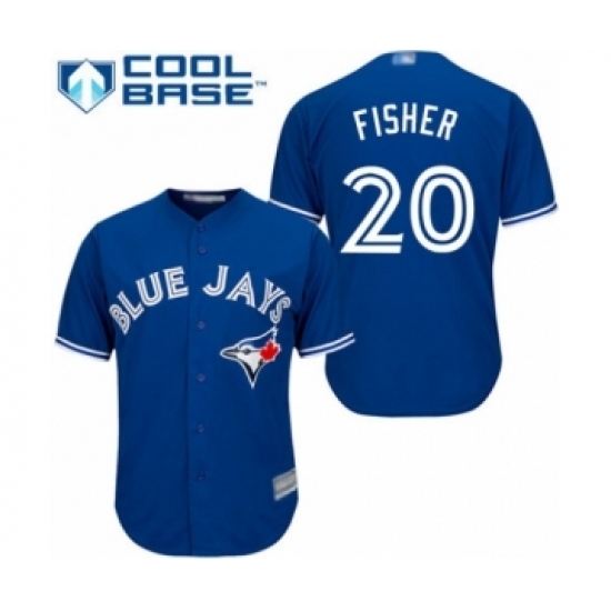 Youth Toronto Blue Jays #20 Derek Fisher Authentic Blue Alternate Baseball Player Jersey Youth Toronto Blue Jays #20 Derek Fisher Authentic Blue Alternate Baseball Player Jersey