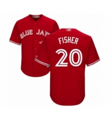 Youth Toronto Blue Jays #20 Derek Fisher Authentic Scarlet Alternate Baseball Player Jersey Youth Toronto Blue Jays #20 Derek Fisher Authentic Scarlet Alternate Baseball Player Jersey