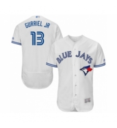 Men's Toronto Blue Jays #13 Lourdes Gurriel Jr. White Home Flex Base Authentic Collection Baseball Player Jersey Men's Toronto Blue Jays #13 Lourdes Gurriel Jr. White Home Flex Base Authentic Collection Baseball Player Jersey