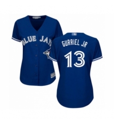 Women's Toronto Blue Jays #13 Lourdes Gurriel Jr. Authentic Blue Alternate Baseball Player Jersey Women's Toronto Blue Jays #13 Lourdes Gurriel Jr. Authentic Blue Alternate Baseball Player Jersey