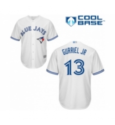 Youth Toronto Blue Jays #13 Lourdes Gurriel Jr. Authentic White Home Baseball Player Jersey Youth Toronto Blue Jays #13 Lourdes Gurriel Jr. Authentic White Home Baseball Player Jersey