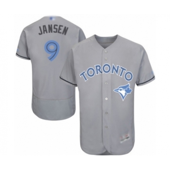 Men's Toronto Blue Jays #9 Danny Jansen Authentic Gray 2016 Father's Day Fashion Flex Base Baseball Player Jersey Men's Toronto Blue Jays #9 Danny Jansen Authentic Gray 2016 Father's Day Fashion Flex Base Baseball Player Jersey