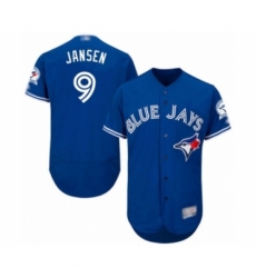 Men's Toronto Blue Jays #9 Danny Jansen Blue Alternate Flex Base Authentic Collection Baseball Player Jersey Men's Toronto Blue Jays #9 Danny Jansen Blue Alternate Flex Base Authentic Collection Baseball Player Jersey
