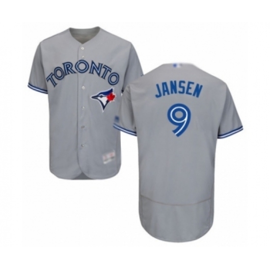 Men's Toronto Blue Jays #9 Danny Jansen Grey Road Flex Base Authentic Collection Baseball Player Jersey Men's Toronto Blue Jays #9 Danny Jansen Grey Road Flex Base Authentic Collection Baseball Player Jersey