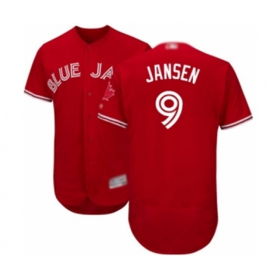 Men's Toronto Blue Jays #9 Danny Jansen Scarlet Alternate Flex Base Authentic Collection Alternate Baseball Player Jersey Men's Toronto Blue Jays #9 Danny Jansen Scarlet Alternate Flex Base Authentic Collection Alternate Baseball Player Jersey