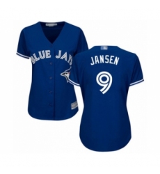 Women's Toronto Blue Jays #9 Danny Jansen Authentic Blue Alternate Baseball Player Jersey Women's Toronto Blue Jays #9 Danny Jansen Authentic Blue Alternate Baseball Player Jersey