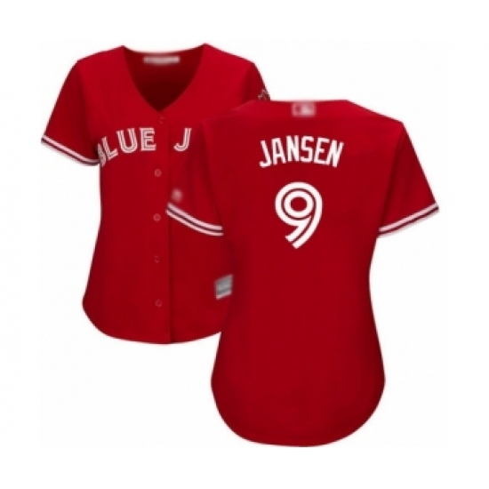Women's Toronto Blue Jays #9 Danny Jansen Authentic Scarlet Alternate Baseball Player Jersey Women's Toronto Blue Jays #9 Danny Jansen Authentic Scarlet Alternate Baseball Player Jersey