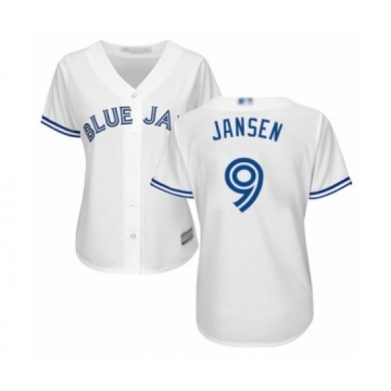 Women's Toronto Blue Jays #9 Danny Jansen Authentic White Home Baseball Player Jersey Women's Toronto Blue Jays #9 Danny Jansen Authentic White Home Baseball Player Jersey