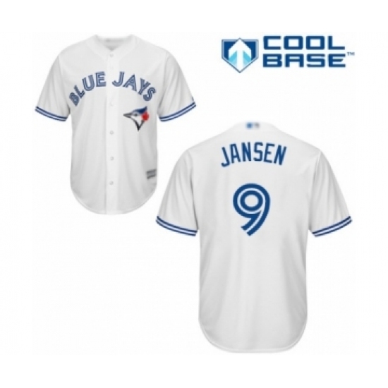 Youth Toronto Blue Jays #9 Danny Jansen Authentic White Home Baseball Player Jersey Youth Toronto Blue Jays #9 Danny Jansen Authentic White Home Baseball Player Jersey