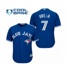 Youth Toronto Blue Jays #7 Richard Urena Authentic Blue Alternate Baseball Player Jersey