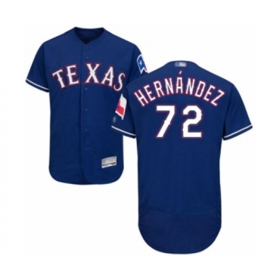 Men's Texas Rangers #72 Jonathan Hernandez Royal Blue Alternate Flex Base Authentic Collection Baseball Player Jersey Men's Texas Rangers #72 Jonathan Hernandez Royal Blue Alternate Flex Base Authentic Collection Baseball Player Jersey