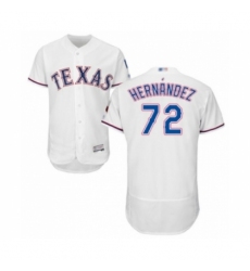 Men's Texas Rangers #72 Jonathan Hernandez White Home Flex Base Authentic Collection Baseball Player Jersey Men's Texas Rangers #72 Jonathan Hernandez White Home Flex Base Authentic Collection Baseball Player Jersey