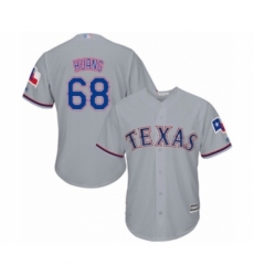 Youth Texas Rangers #68 Wei-Chieh Huang Authentic Grey Road Cool Base Baseball Player Jersey