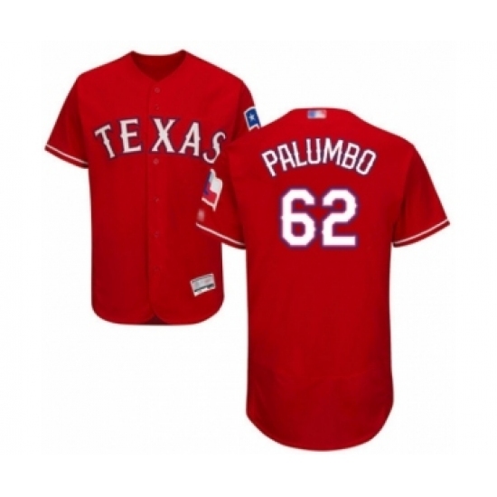 Men's Texas Rangers #62 Joe Palumbo Red Alternate Flex Base Authentic Collection Baseball Player Jersey Men's Texas Rangers #62 Joe Palumbo Red Alternate Flex Base Authentic Collection Baseball Player Jersey