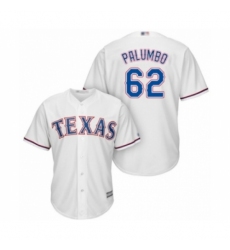 Youth Texas Rangers #62 Joe Palumbo Authentic White Home Cool Base Baseball Player Jersey Youth Texas Rangers #62 Joe Palumbo Authentic White Home Cool Base Baseball Player Jersey