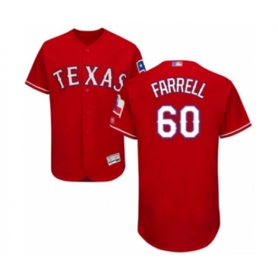 Men's Texas Rangers #60 Luke Farrell Red Alternate Flex Base Authentic Collection Baseball Player Jersey Men's Texas Rangers #60 Luke Farrell Red Alternate Flex Base Authentic Collection Baseball Player Jersey