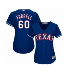 Women's Texas Rangers #60 Luke Farrell Authentic Royal Blue Alternate 2 Cool Base Baseball Player Jersey Women's Texas Rangers #60 Luke Farrell Authentic Royal Blue Alternate 2 Cool Base Baseball Player Jersey