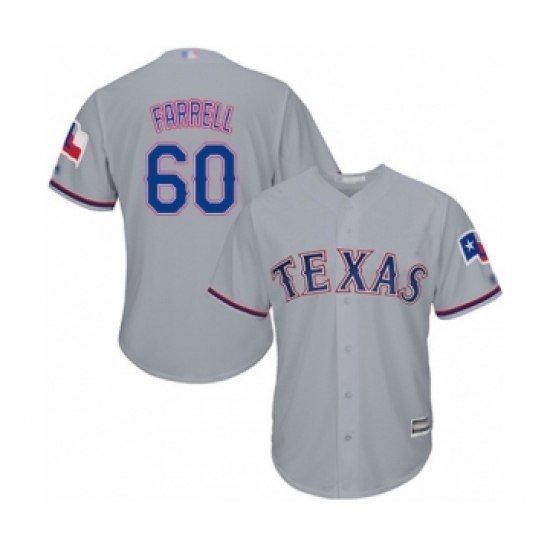 Youth Texas Rangers #60 Luke Farrell Authentic Grey Road Cool Base Baseball Player Jersey Youth Texas Rangers #60 Luke Farrell Authentic Grey Road Cool Base Baseball Player Jersey