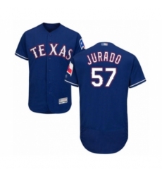 Men's Texas Rangers #57 Ariel Jurado Royal Blue Alternate Flex Base Authentic Collection Baseball Player Jersey Men's Texas Rangers #57 Ariel Jurado Royal Blue Alternate Flex Base Authentic Collection Baseball Player Jersey