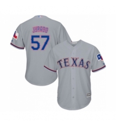 Youth Texas Rangers #57 Ariel Jurado Authentic Grey Road Cool Base Baseball Player Jersey Youth Texas Rangers #57 Ariel Jurado Authentic Grey Road Cool Base Baseball Player Jersey