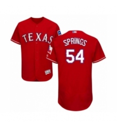 Men's Texas Rangers #54 Jeffrey Springs Red Alternate Flex Base Authentic Collection Baseball Player Jersey Men's Texas Rangers #54 Jeffrey Springs Red Alternate Flex Base Authentic Collection Baseball Player Jersey