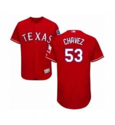 Men's Texas Rangers #53 Jesse Chavez Red Alternate Flex Base Authentic Collection Baseball Player Jersey Men's Texas Rangers #53 Jesse Chavez Red Alternate Flex Base Authentic Collection Baseball Player Jersey
