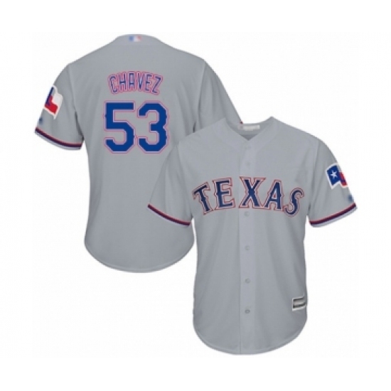 Youth Texas Rangers #53 Jesse Chavez Authentic Grey Road Cool Base Baseball Player Jersey Youth Texas Rangers #53 Jesse Chavez Authentic Grey Road Cool Base Baseball Player Jersey