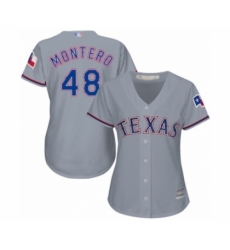 Women's Texas Rangers #48 Rafael Montero Authentic Grey Road Cool Base Baseball Player Jersey Women's Texas Rangers #48 Rafael Montero Authentic Grey Road Cool Base Baseball Player Jersey