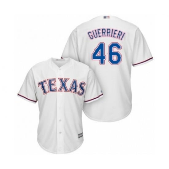Youth Texas Rangers #46 Taylor Guerrieri Authentic White Home Cool Base Baseball Player Jersey Youth Texas Rangers #46 Taylor Guerrieri Authentic White Home Cool Base Baseball Player Jersey